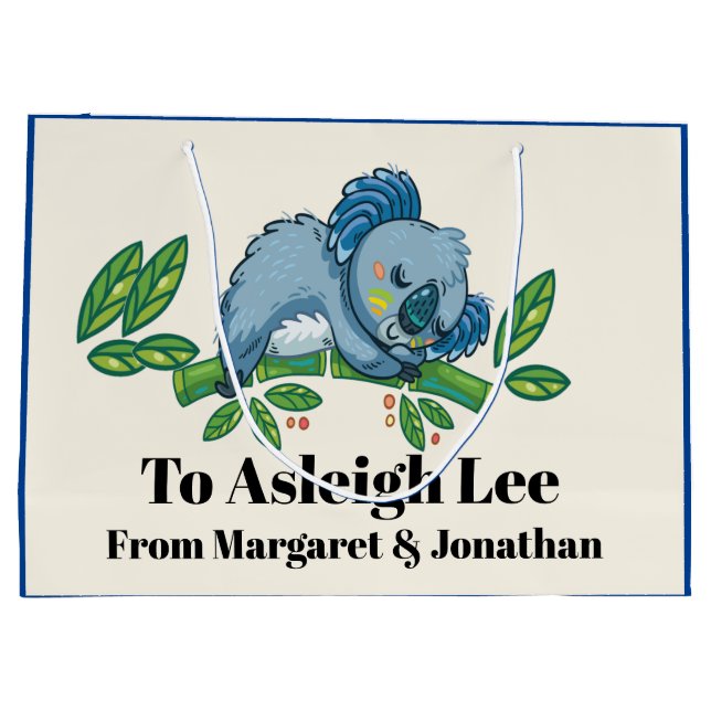 Bolsa De Regalo Grande Cortés de Koala - Ver el lado inverso - (Reverso)