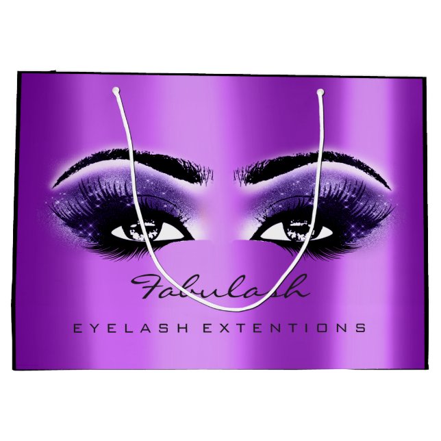 Bolsa De Regalo Grande Cosméticos de belleza Purpurina de maquillaje Amet (Reverso)