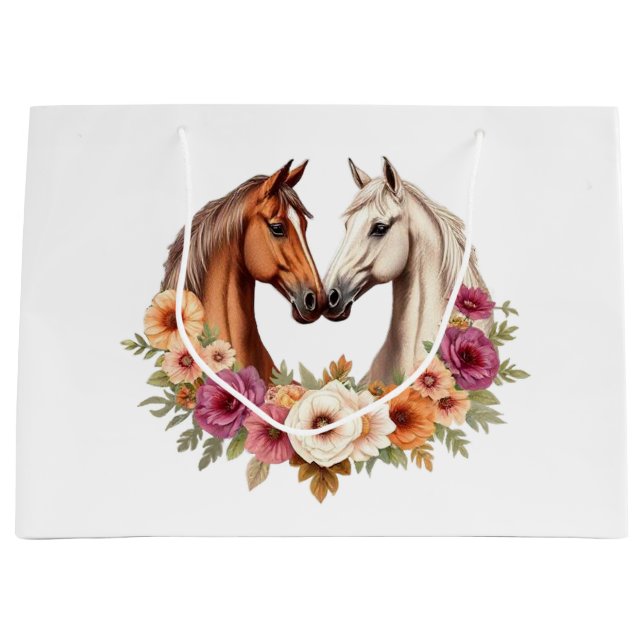 Bolsa De Regalo Grande Country Western Horses (Anverso)