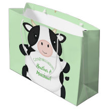 Cow Baby Shower Green