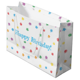 Bolsa De Regalo Grande Crayon bolsa regalo "Happy Birthday"