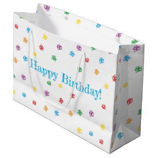 Bolsa De Regalo Grande Crayon bolsa regalo "Happy Birthday"