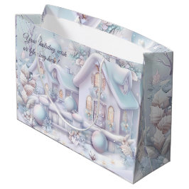 Bolsa De Regalo Grande Crea tu propia casa de nieve iridiscente para invi