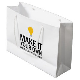Bolsa De Regalo Grande Crea tu propia foto de carga