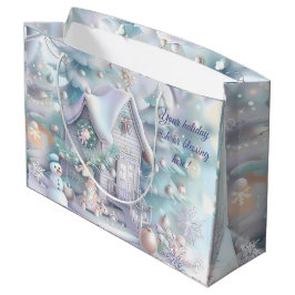 Bolsa De Regalo Grande Crea Tu Propia Tienda de Juguetes Navideños Pastel