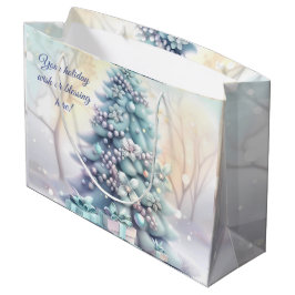 Bolsa De Regalo Grande Crea tu propio árbol de navidad floral