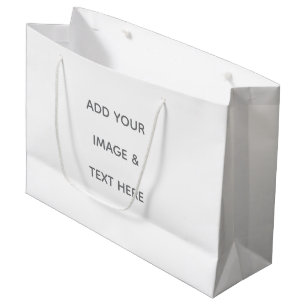 Bolsa De Regalo Grande Crea tu propio blanco 