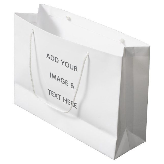 Bolsa De Regalo Grande Crea tu propio blanco  (Angulo Anverso)
