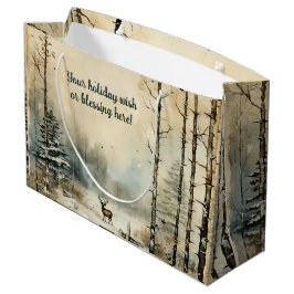 Bolsa De Regalo Grande Crea tu propio Estadio de Invierno Vintage