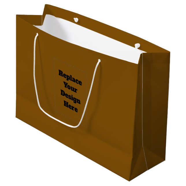 Bolsa De Regalo Grande Crea tu propio marrón (Angulo Anverso)