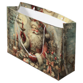 Bolsa De Regalo Grande Crea tu propio Santa Claus victoriano