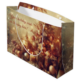 Bolsa De Regalo Grande Crea tus propias velas calientes de Navidad