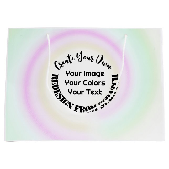 Bolsa De Regalo Grande Crea tus Propios Diseños Personalizados (Anverso)