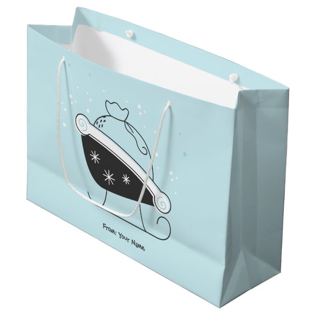Bolsa De Regalo Grande Crea tus propios Navidades de Sleigh Bag de Santa (Angulo Anverso)