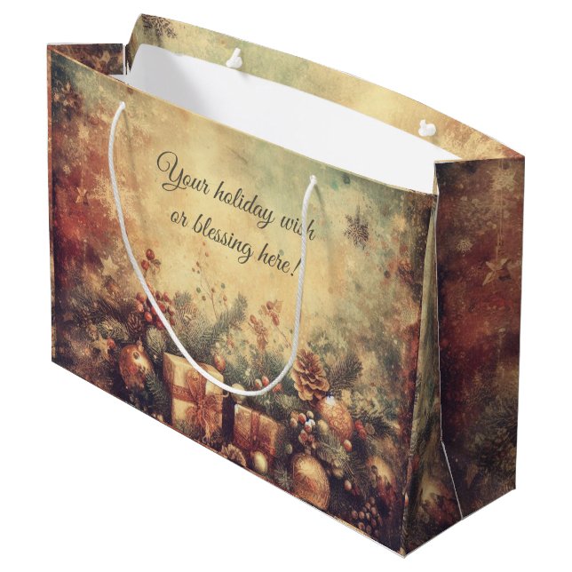 Bolsa De Regalo Grande Crea tus propios regalos románticos de Navidad y p (Angulo reverso)