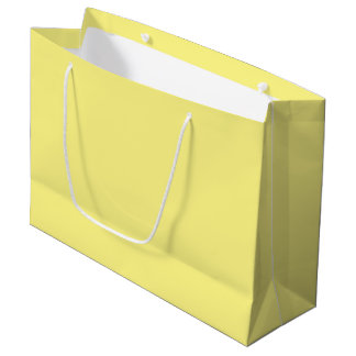Bolsa De Regalo Grande Creamy Pale Pastel Mantequilla Amarillo sólido