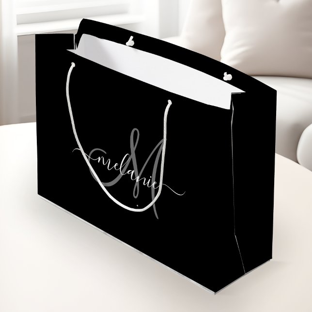 Bolsa De Regalo Grande Crear Su Propio Monograma Personalizado Y Script D (Subido por el creador)