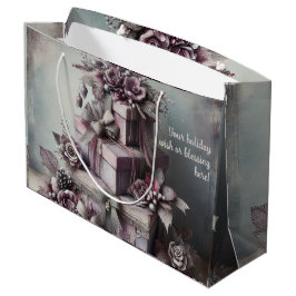 Bolsa De Regalo Grande Crear su propio Rosa púrpura