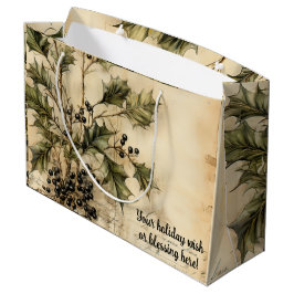 Bolsa De Regalo Grande Crear sus propios bayas de invierno oscuras y anti