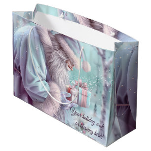 Bolsa De Regalo Grande Crear sus propios Navidades Pastel Santa y Present