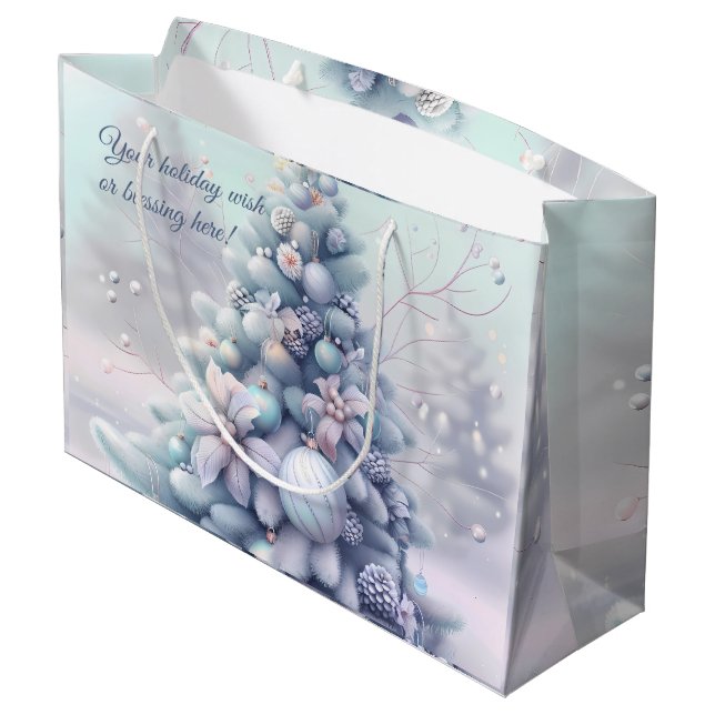 Bolsa De Regalo Grande Crear tu propio árbol de Navidad de puntitas paste (Angulo reverso)