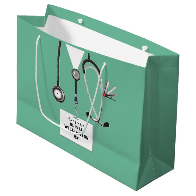 Bolsa De Regalo Grande Creative Nurse Graduation Large Gift Bag (Angulo Anverso)