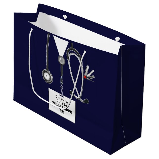 Bolsa De Regalo Grande Creative Nurse Graduation Large Gift Bag (Angulo Anverso)