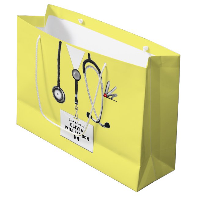 Bolsa De Regalo Grande Creative Nurse Graduation Large Gift Bag (Angulo Anverso)