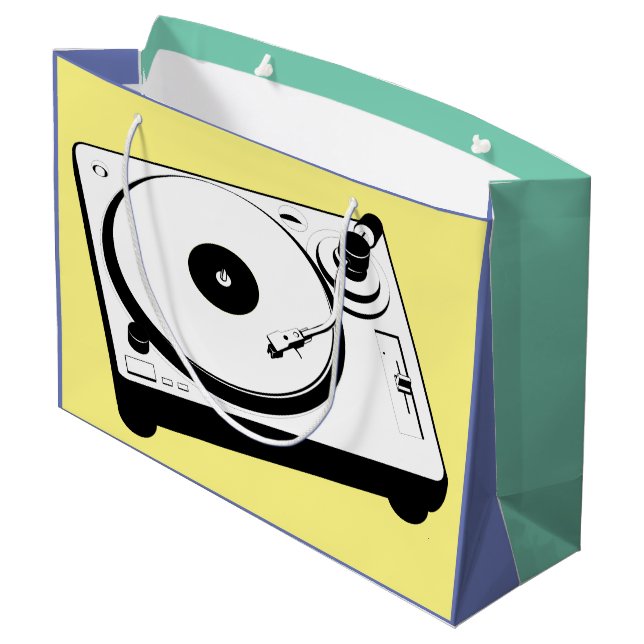 BOLSA DE REGALO GRANDE CREATIVE TURNTABLE PARA EL DJ URBANO (Angulo reverso)