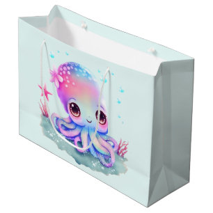 Bolsa De Regalo Grande Creatura marina de Octopus Cute