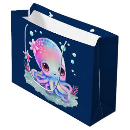 Bolsa De Regalo Grande Creatura marina de Octopus Cute