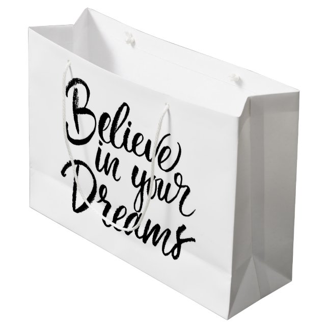 Bolsa De Regalo Grande Cree en sus sueños (Angulo Anverso)