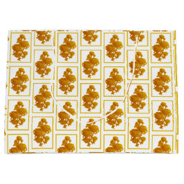 Bolsa De Regalo Grande Crisantemo amarillo