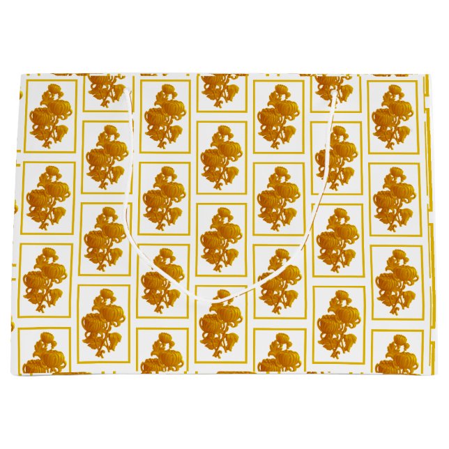 Bolsa De Regalo Grande Crisantemo amarillo (Anverso)