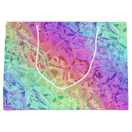 Bolsa De Regalo Grande cristal de arco iris congelado: