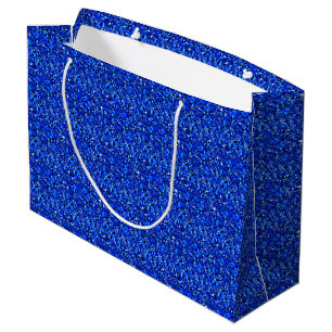 Bolsa De Regalo Grande Cristal druso azul zafiro