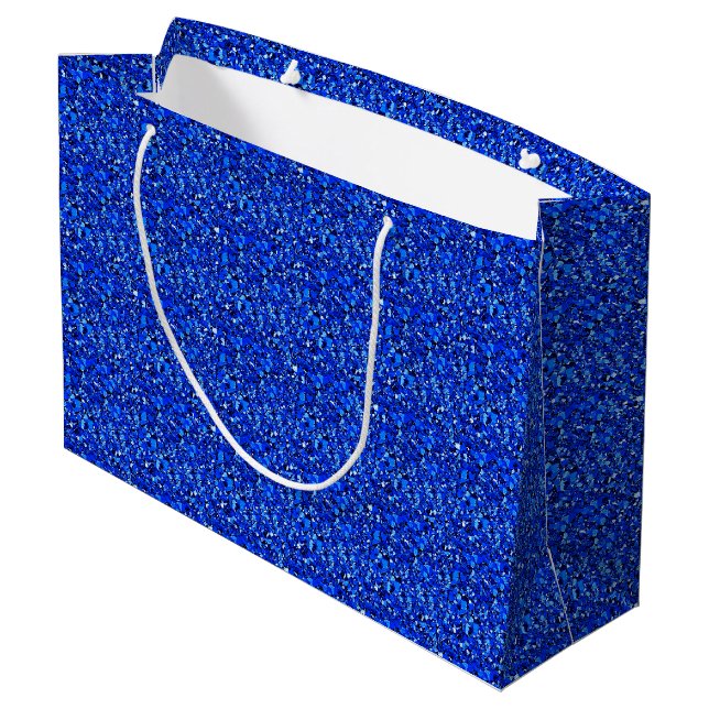 Bolsa De Regalo Grande Cristal druso azul zafiro (Angulo reverso)