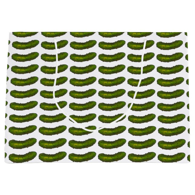 Bolsa De Regalo Grande Crunchy Green Kosher Dill Pickle Sour Deli Pickles (Anverso)