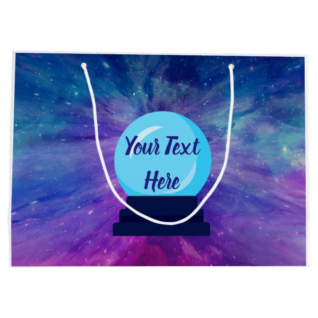 Bolsa De Regalo Grande Crystal Ball Escribe tu propio MEME (Reverso)