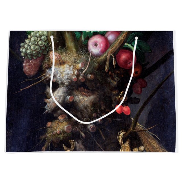 Bolsa De Regalo Grande Cuatro estaciones en una sola cabeza, Arcimboldo (Anverso)