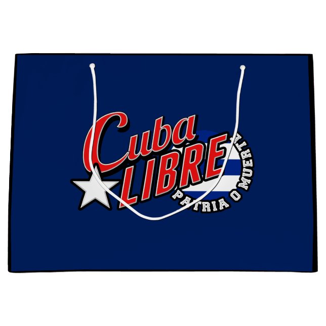 Bolsa De Regalo Grande Cuba libre Motto (Anverso)