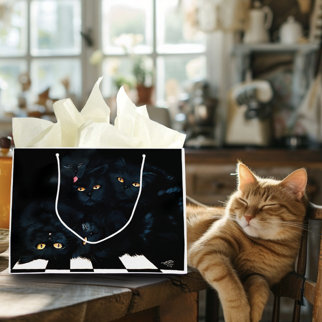 Bolsa De Regalo Grande Cuchillo de gato negro (Subido por el creador)