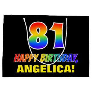 Bolsa De Regalo Grande Cumpleaños 81: Atrevido, Divertido, Simple, Arcoír