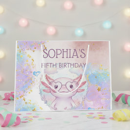 Bolsa De Regalo Grande Cumpleaños caprichoso de niños ajolote