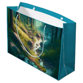 Bolsa De Regalo Grande Cumpleaños con tema de camping