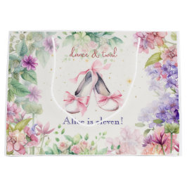 Bolsa De Regalo Grande cumpleaños de bailarina y bailarina giratoria