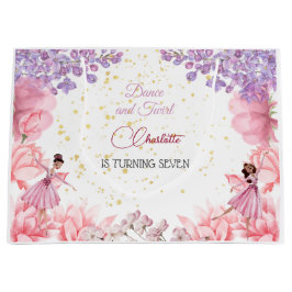 Bolsa De Regalo Grande Cumpleaños de bailarinas y bailarinas giratorias