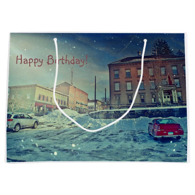 Bolsa De Regalo Grande Cumpleaños de Collinsville (Anverso)