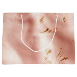 Bolsa De Regalo Grande Cumpleaños de cuero vacuno falso rosa Western Blus