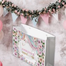 Cumpleaños de Flor Rosa de Unicornio Mágico